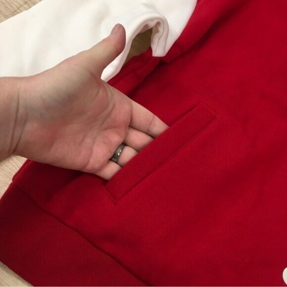 Varsity letter Jacket Women  Medium Red White Letter A Retro Sporty50s Carhop - Picture 9 of 14